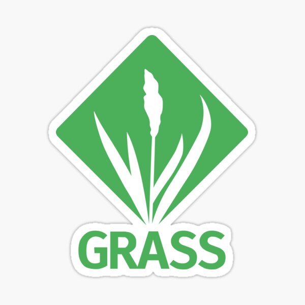 Item preview, GRASS Green Logo designed and sold by GRASS Project.