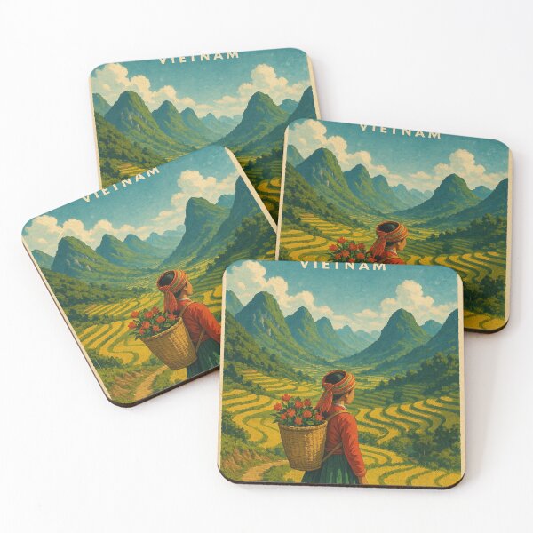 Item preview, Hà Giang Rice Terraces and Ethnic Vietnamese Woman in Vietnam designed and sold by Aryabek.