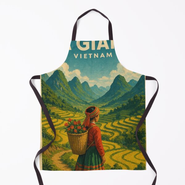 Item preview, Hà Giang Rice Terraces and Ethnic Vietnamese Woman in Vietnam designed and sold by Aryabek.