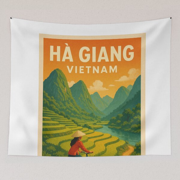 Item preview, Bicycle Ride through Hà Giang’s Terraced Fields, Vietnam designed and sold by Aryabek.