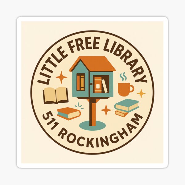 Item preview, Little Free Library - 511 Rockingham designed and sold by The Bold Brush.