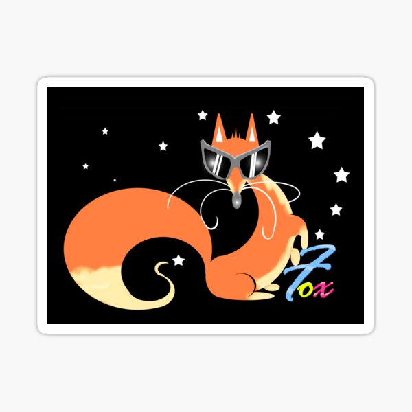 Item preview, cool fox  designed and sold by Shirley cute art .