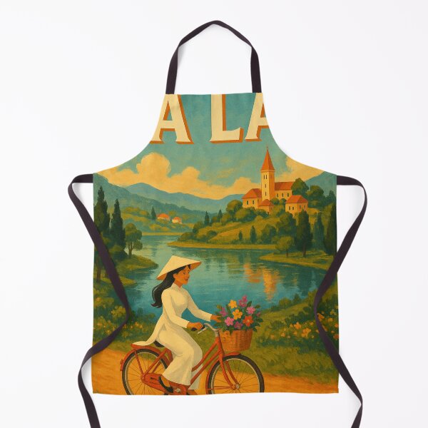Item preview, Da Lat Vietnam with Lakeside Village and Flower Basket designed and sold by Aryabek.