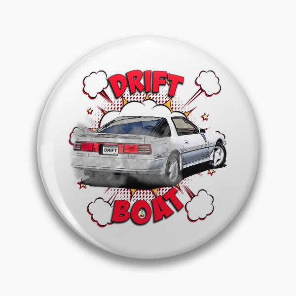 Item preview, DRIFT BOAT | Cartoon Style Supra Drift Art (White A70) designed and sold by Michael van der Hoorn.