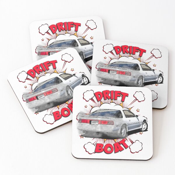 Item preview, DRIFT BOAT | Cartoon Style Supra Drift Art (White A70) designed and sold by Michael van der Hoorn.