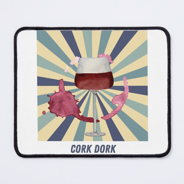 Item preview, Cork Dork - Red wine stain blue and retro design for wine lovers designed and sold by siempredesign.