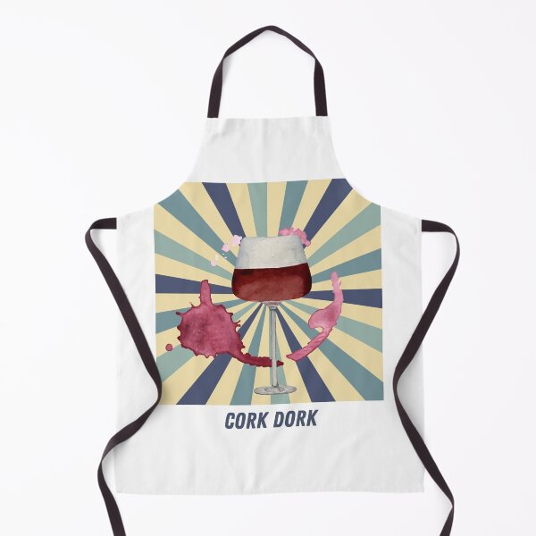 Item preview, Cork Dork - Red wine stain blue and retro design for wine lovers designed and sold by siempredesign.