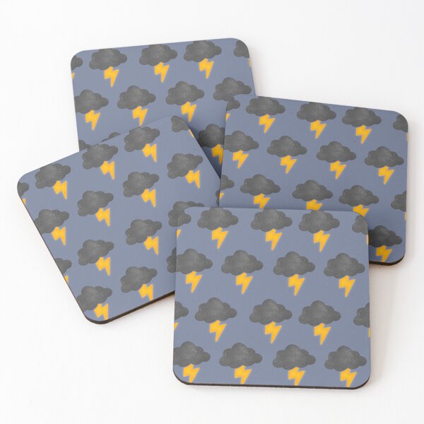 Item preview, Dark blue storm thunder bolt cloud designed and sold by Mad_About_Plaid_Coloring.