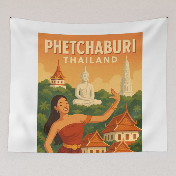 Item preview, Phetchaburi Thailand with Traditional Dance and Temples designed and sold by Aryabek.