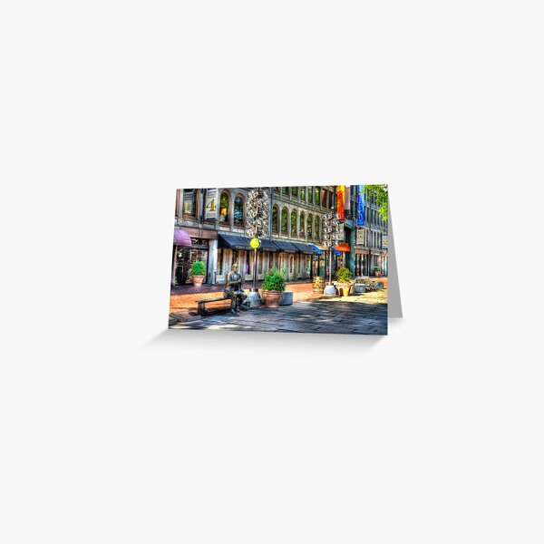 Arnold RED Auebrach Statue Greeting Card