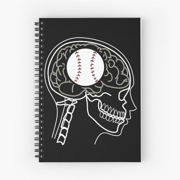Item preview, Funny X-ray of Baseball on Human Brain designed and sold by Jaudaux Designs.