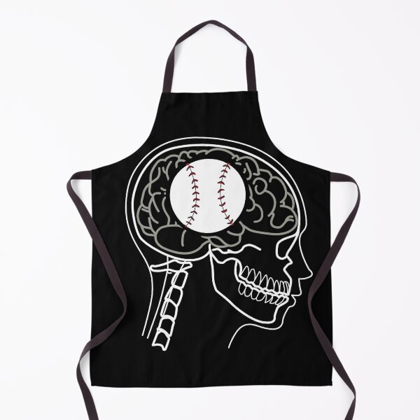 Item preview, Funny X-ray of Baseball on Human Brain designed and sold by Jaudaux Designs.
