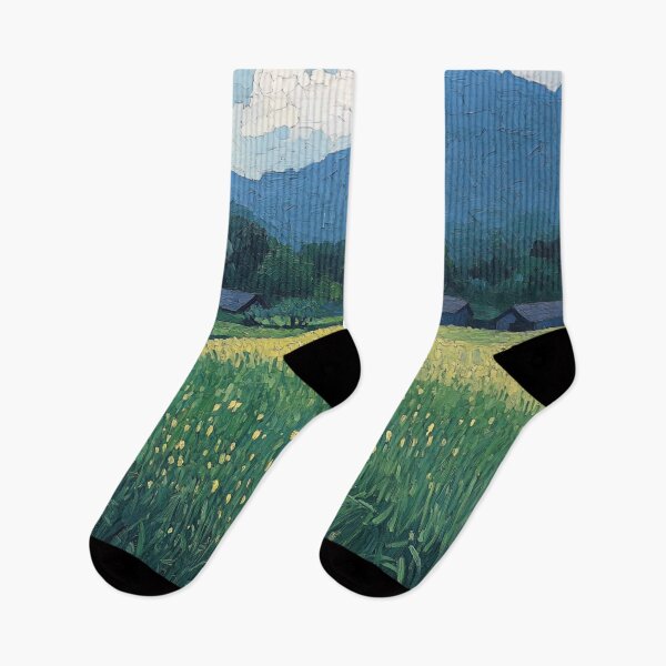Item preview, Laos landscape | Post-impressionist painting style designed and sold by ComicsFactory.