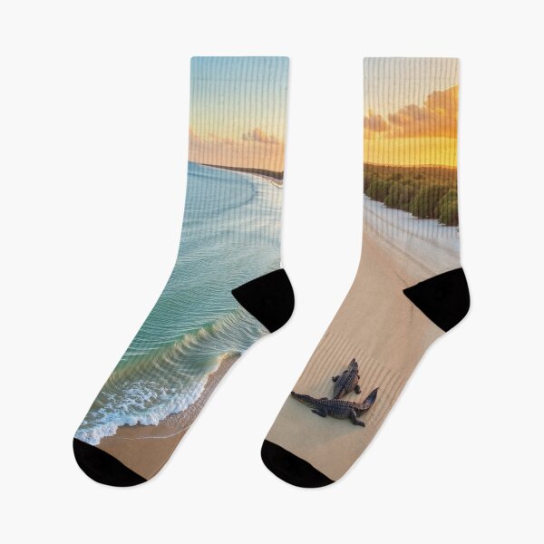Item preview, Crocodiles On A Tropical Beach designed and sold by Gotcha29.