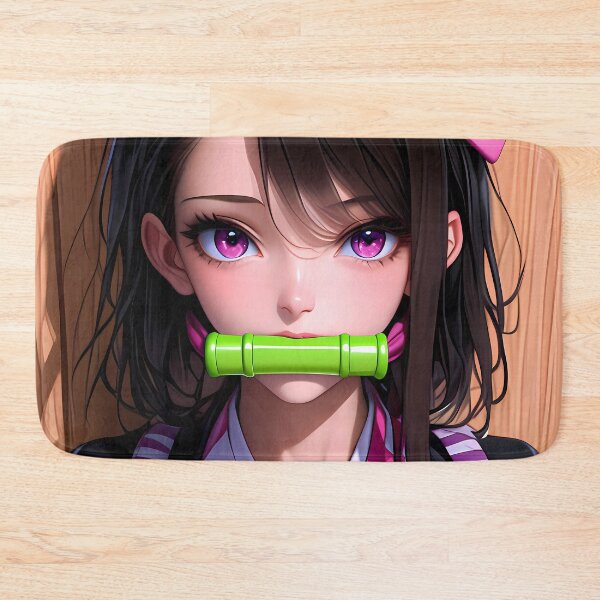 Item preview, Nezuko Kamado Demon Slayer Modern Fantasy Kimono Warrior Pink Gaze designed and sold by mildaclairmo.