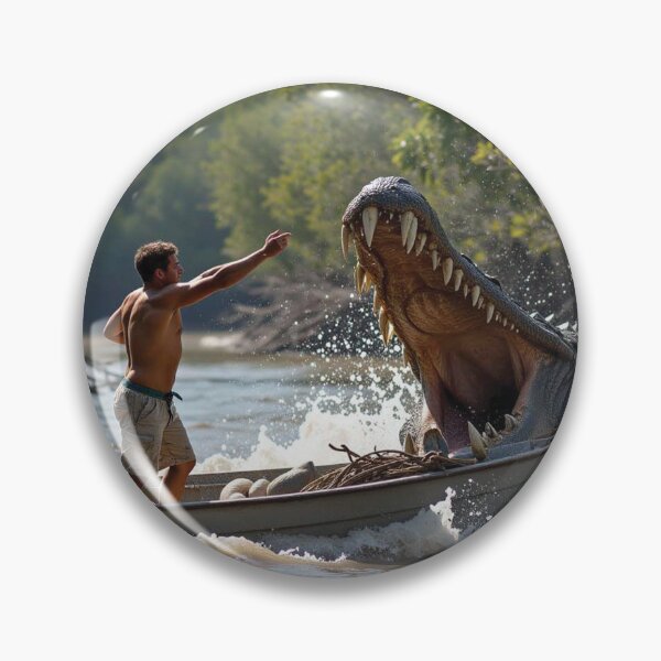 Item preview, Big Crocodile Attacking Boat designed and sold by Gotcha29.