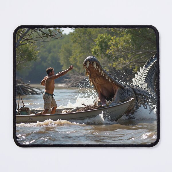 Item preview, Big Crocodile Attacking Boat designed and sold by Gotcha29.