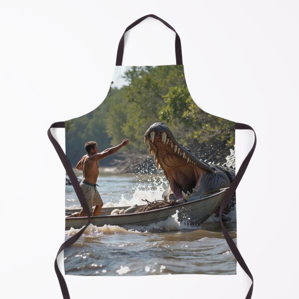 Item preview, Big Crocodile Attacking Boat designed and sold by Gotcha29.