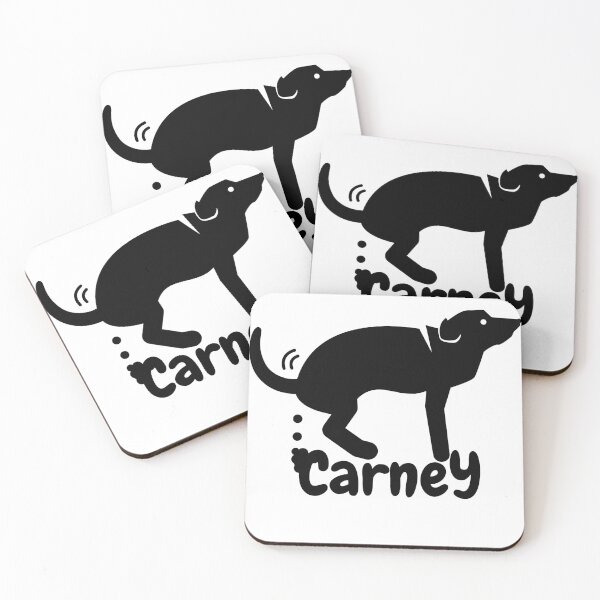 Item preview, Carney STICKER 3 Dog Pooping Black Logo designed and sold by KomarDesigns.