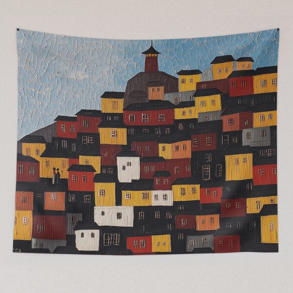 Item preview, Larung Gar | Post-impressionist painting style designed and sold by ComicsFactory.