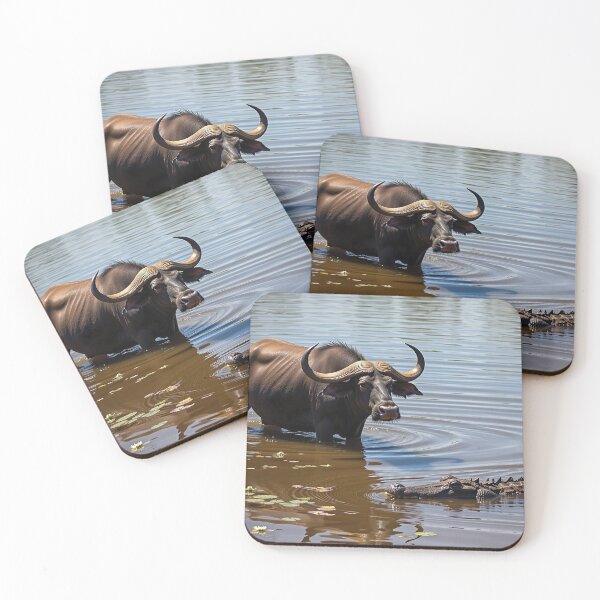 Item preview, Water Buffalo with Saltwater Crocodile designed and sold by Gotcha29.