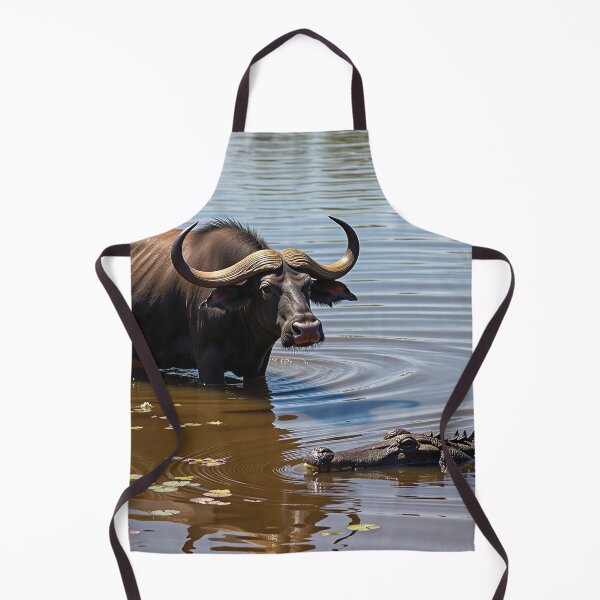 Item preview, Water Buffalo with Saltwater Crocodile designed and sold by Gotcha29.