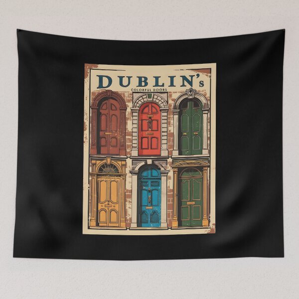 Item preview, A Vintage Travel Illustration of Dublin - Ireland designed and sold by GoodOldVintage.