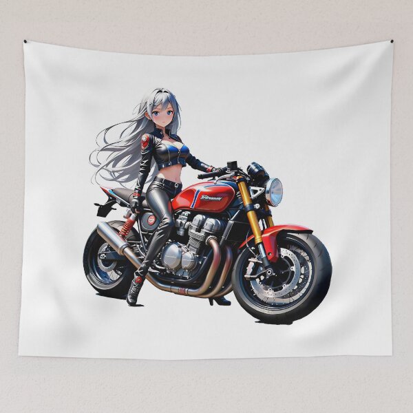 Item preview, Beautiful biker girl design, for girls who like adrenaline #3. designed and sold by UrbanTRIP.