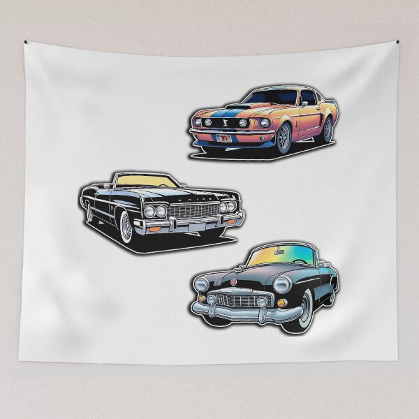 Item preview, Classic car sticker pack, retro comic style. designed and sold by UrbanTRIP.