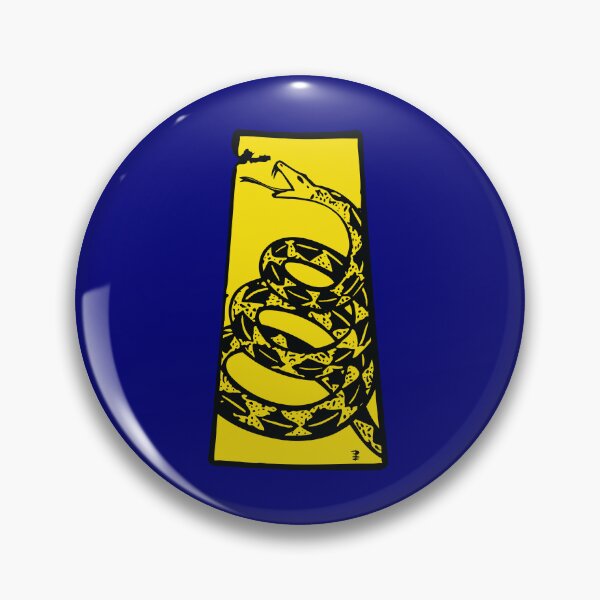 Item preview, SASKATCHEWANIAN  - Libertarian - Don't Tread On Me Gadsden Snake on SASKATCHEWAN Map on Blue default background, #020279 designed and sold by pelagio.