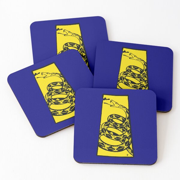 Item preview, SASKATCHEWANIAN  - Libertarian - Don't Tread On Me Gadsden Snake on SASKATCHEWAN Map on Blue default background, #020279 designed and sold by pelagio.