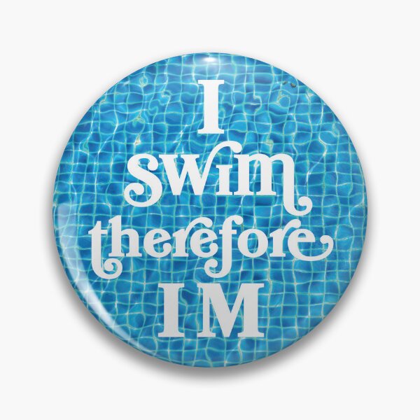 Item preview, I Swim Therefore I.M. (circle) designed and sold by K Creative.