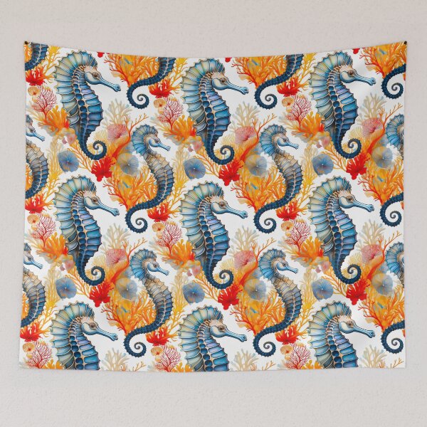 Item preview, Seahorse Pattern 1 designed and sold by rainsdesigns.