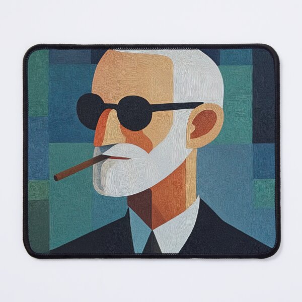 Item preview, Le Corbusier portrait | Post-impressionist painting style designed and sold by ComicsFactory.