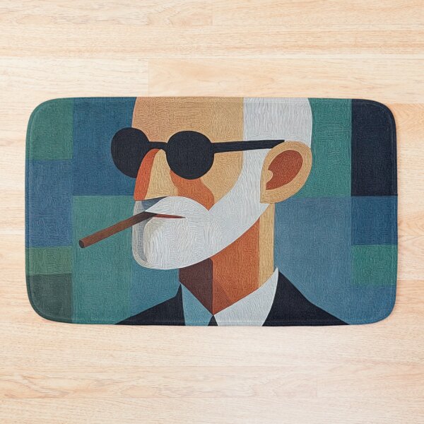 Item preview, Le Corbusier portrait | Post-impressionist painting style designed and sold by ComicsFactory.
