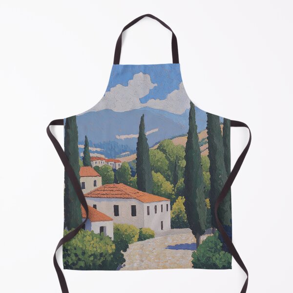 Item preview, Lebanon landscape | Post-impressionist painting style designed and sold by ComicsFactory.