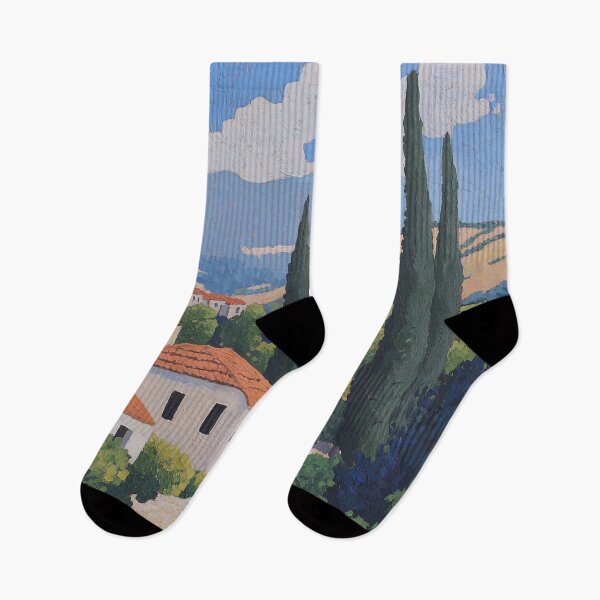 Item preview, Lebanon landscape | Post-impressionist painting style designed and sold by ComicsFactory.