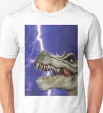 DINOSAUR LIGHTNING Pop Art Unisex T-Shirt
