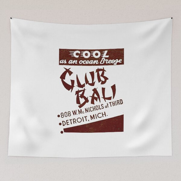 Item preview, Vintage Club Bali - Detroit, Michigan designed and sold by QuayTradingCo.