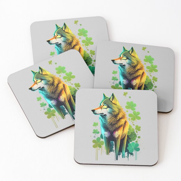 Artikelvorschau, Shamrock Wolf entworfen und verkauft von MayRahTee.