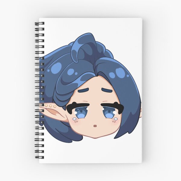 Aperçu de l'œuvre Fille elfe triste et mignonne d'anime Chibi créée et vendue par GTStickerCo.