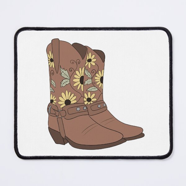 Item preview, Western Sunflower Cowboy Boots designed and sold by BearBrushes.
