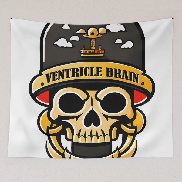 Item preview, ventricle brain skull designed and sold by aliraweb.
