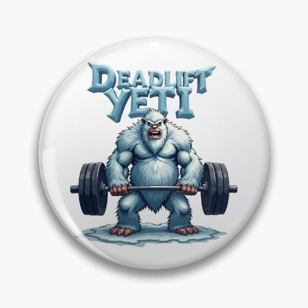 Item preview, Deadlift Yeti – Cold Gains, Big Lifts! designed and sold by BeamiCreations.