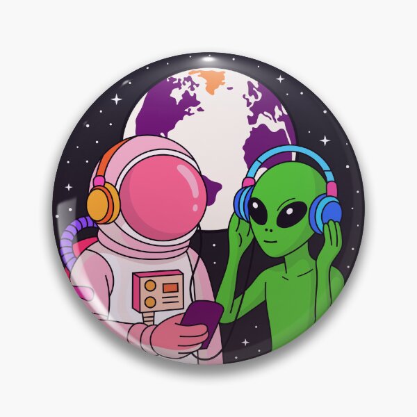 Artikelvorschau, Space Vibes: Mensch x Außerirdischer / Weltraum-Playlist entworfen und verkauft von DibujandoPorfa.