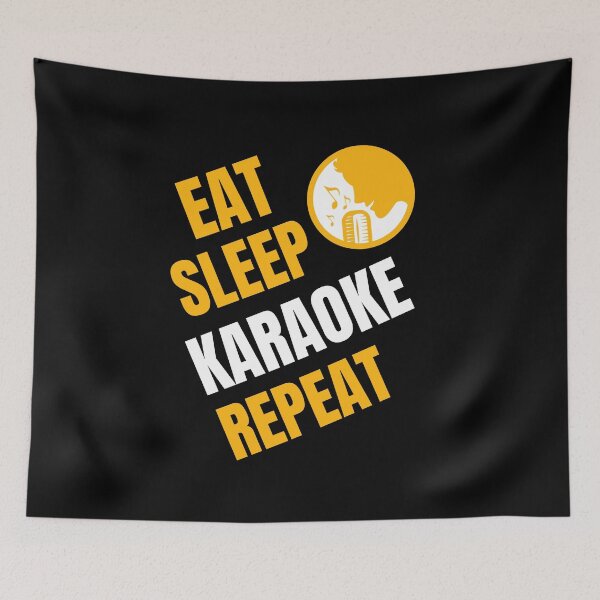 Item preview, Eat Sleep Karaoke Repeat designed and sold by 87-Aesthetics.
