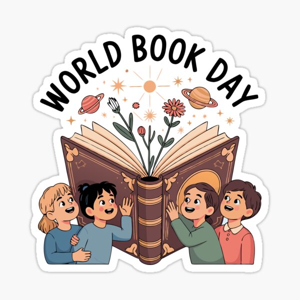 Item preview, Happy World Book Day 2025 designed and sold by MAGICKEY2024.