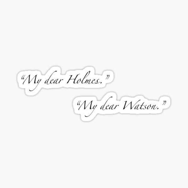 Item preview, Holmes & Watson designed and sold by QuillAndBrush.