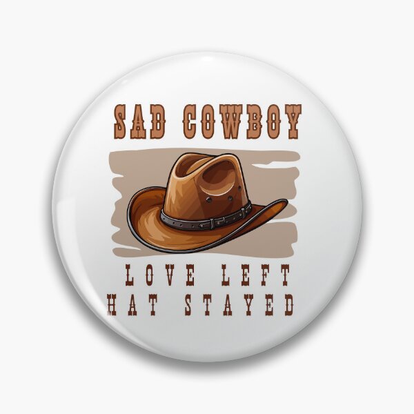 Item preview, Love left. Hat stayed – Sad Cowboy Aesthetic Tee designed and sold by E20STUDIO.