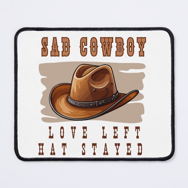 Item preview, Love left. Hat stayed – Sad Cowboy Aesthetic Tee designed and sold by E20STUDIO.